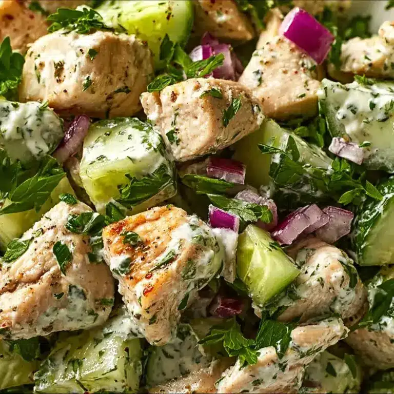 Mediterranean Tzatziki Chicken Salad Recipe