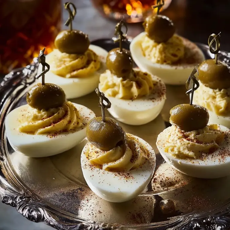 Dirty Martini Deviled Eggs Recipe