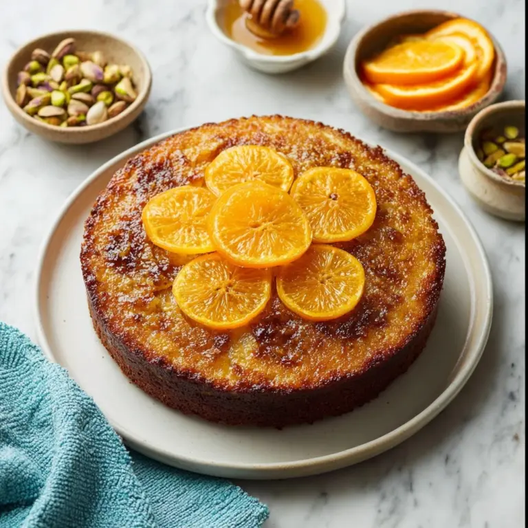 Flourless Orange Pistachio Cake Recipe