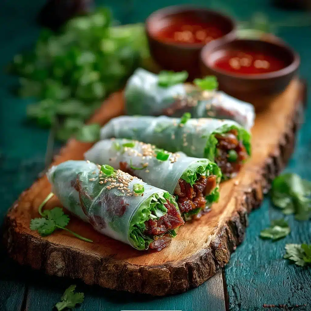 20 Minute Thai Basil Beef Rolls: Quick and Delicious Recipe - Recipe Image