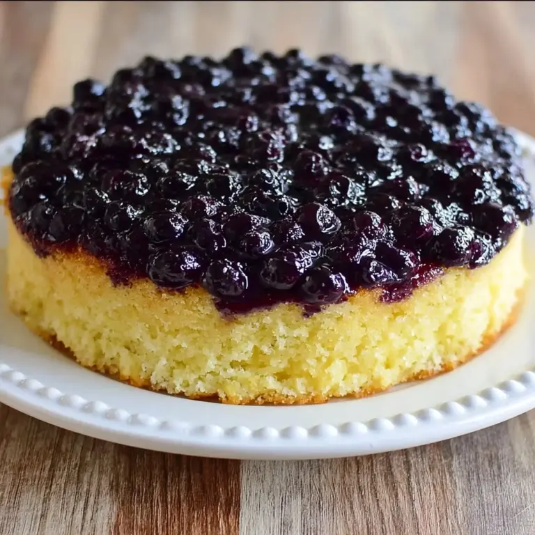 Best Homemade Blueberry Upside Down Cake - Alrightwithme Recipe