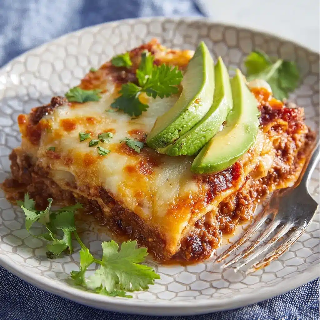 Bean and Cheese Enchilada Casserole Recipe - Recipe Image