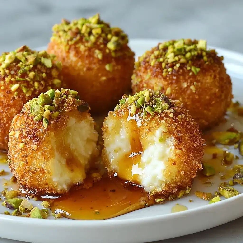 Ricotta Pistachio Honey Bites Recipe - Recipe Image