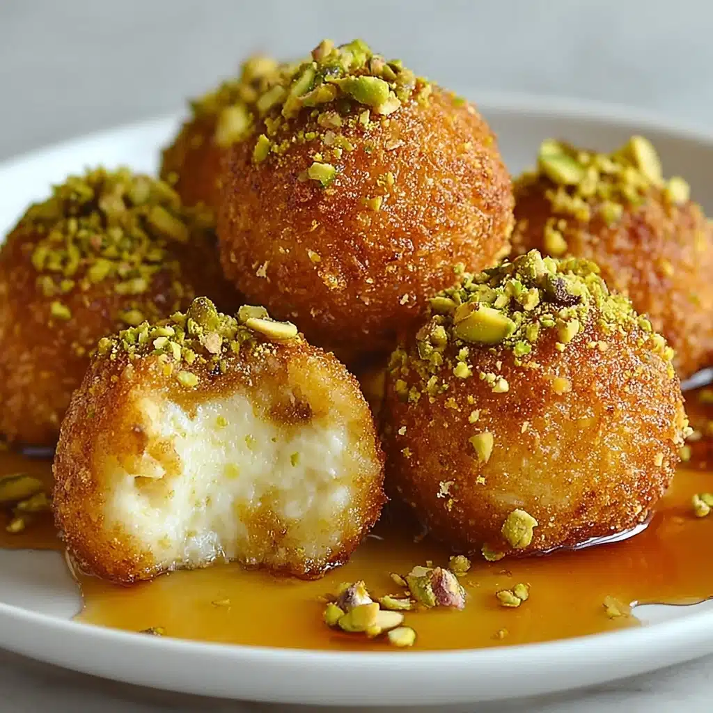 Ricotta Pistachio Honey Bites Recipe - Recipe Image