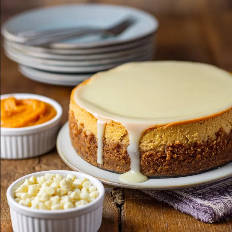 White Chocolate Pumpkin Cheesecake Recipe