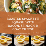 Spaghetti Squash With Bacon, Spinach, and Goat Cheese Recipe