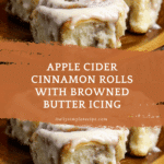 Apple Cider Cinnamon Rolls with Browned Butter Icing Recipe