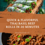 20 Minute Thai Basil Beef Rolls: Quick and Delicious Recipe