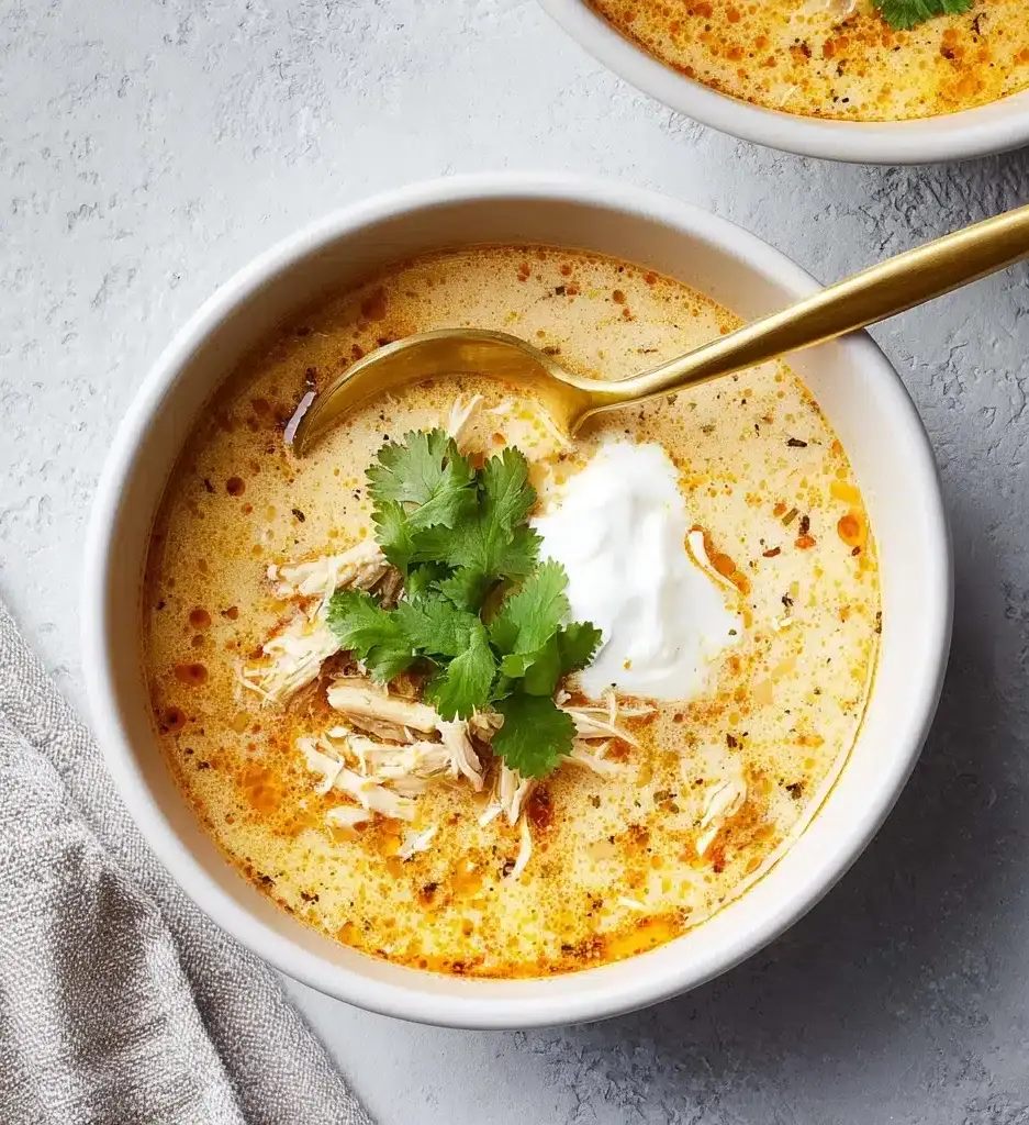 Keto White Chicken Chili Recipe