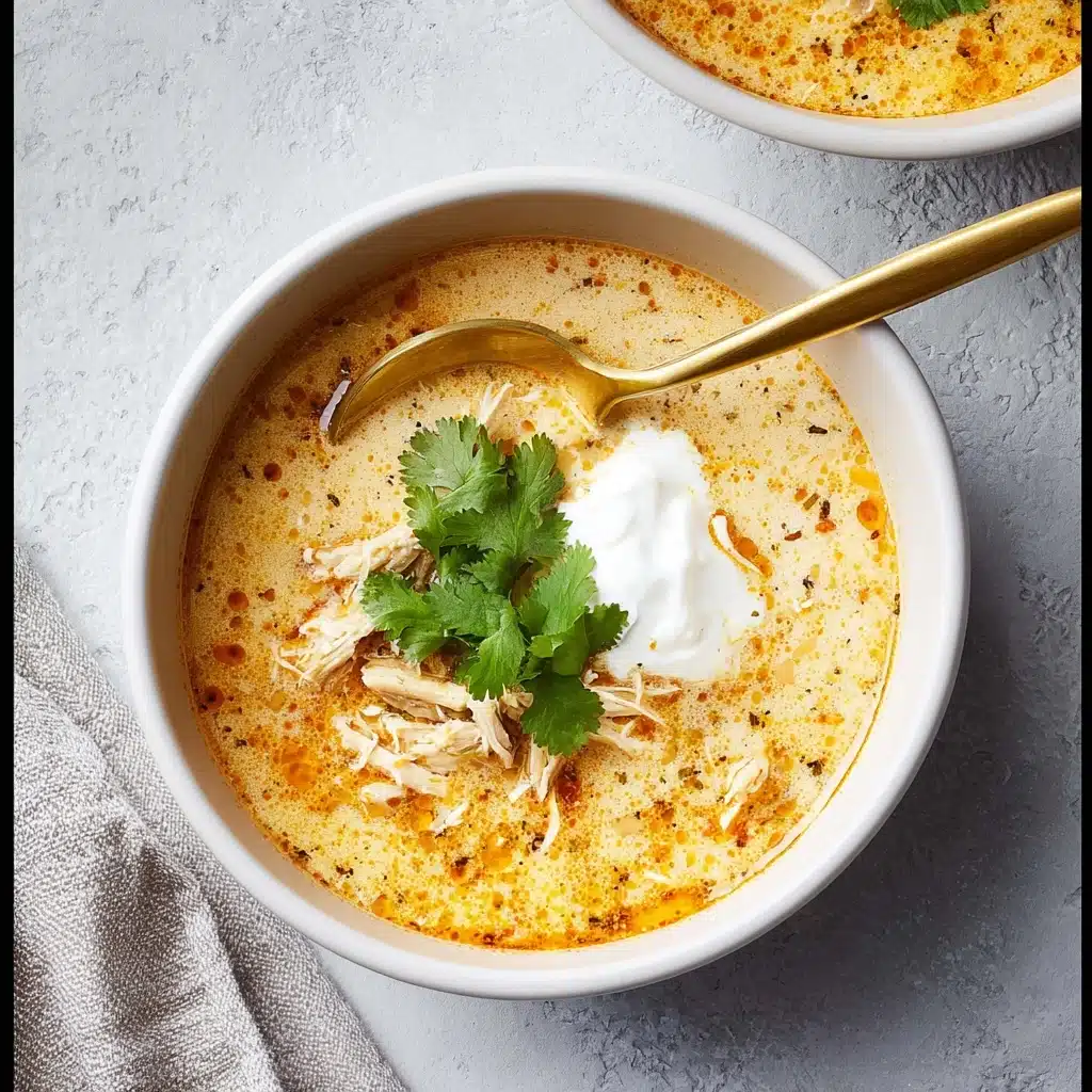Keto White Chicken Chili Recipe - Recipe Image