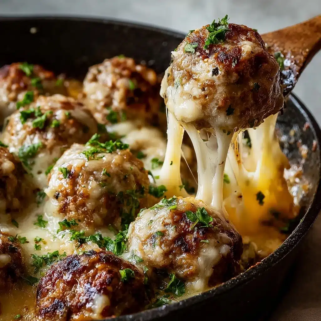 Cheesy French Onion Meatballs Recipe - Recipe Image