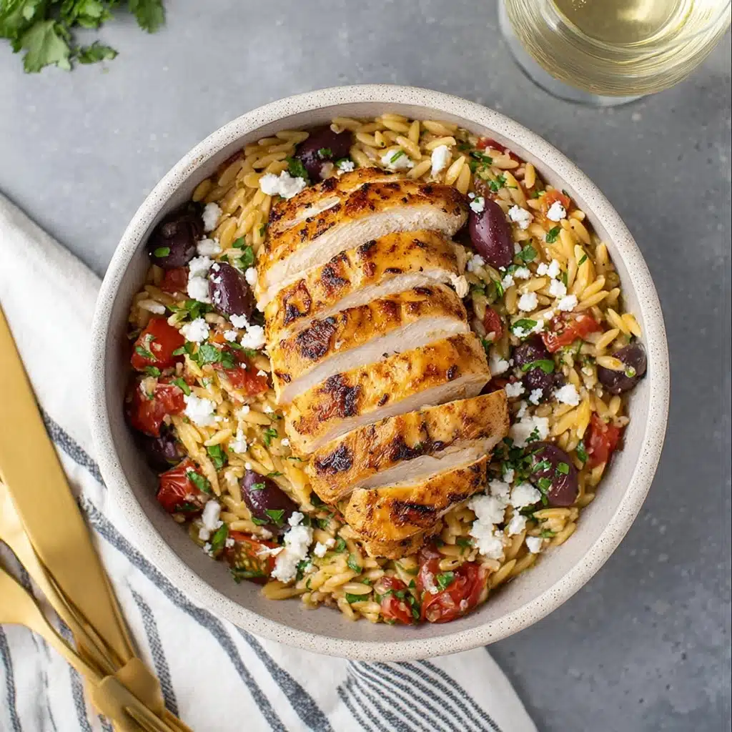 Mediterranean Chicken Recipe with Orzo Recipe - Recipe Image