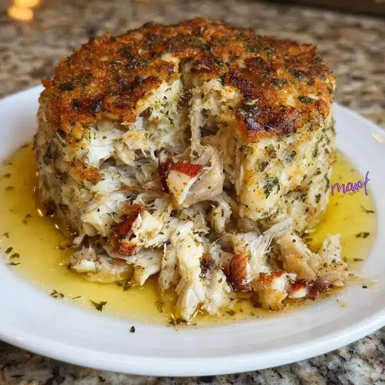 Crab Stuffed Cheddar Bay Biscuit With A Lemon Butter Sauce Recipe