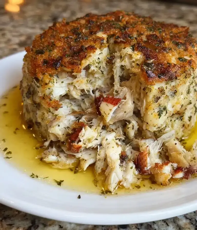 Crab Stuffed Cheddar Bay Biscuit With A Lemon Butter Sauce Recipe