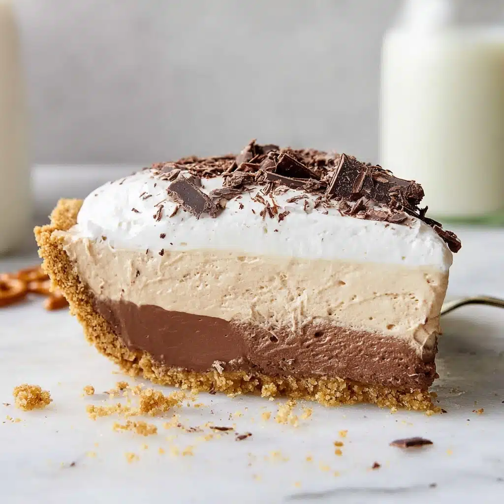 Chocolate Peanut Butter Pretzel Pie Recipe - Recipe Image