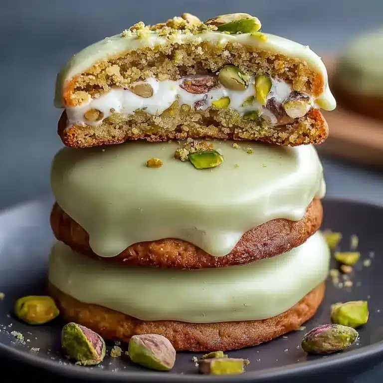 Pistachio Cream Stuffed Cookies Recipe