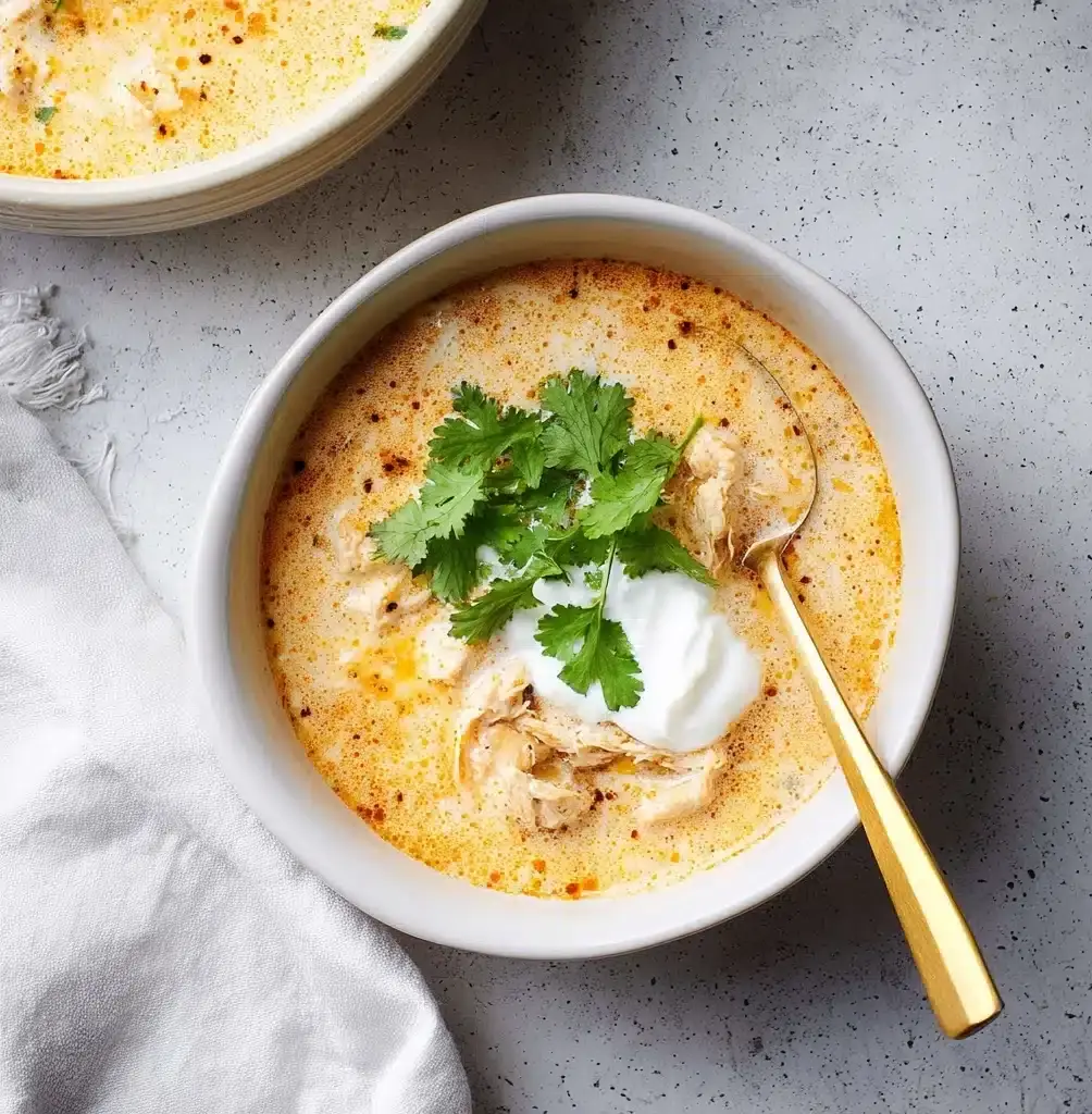 Keto White Chicken Chili Recipe