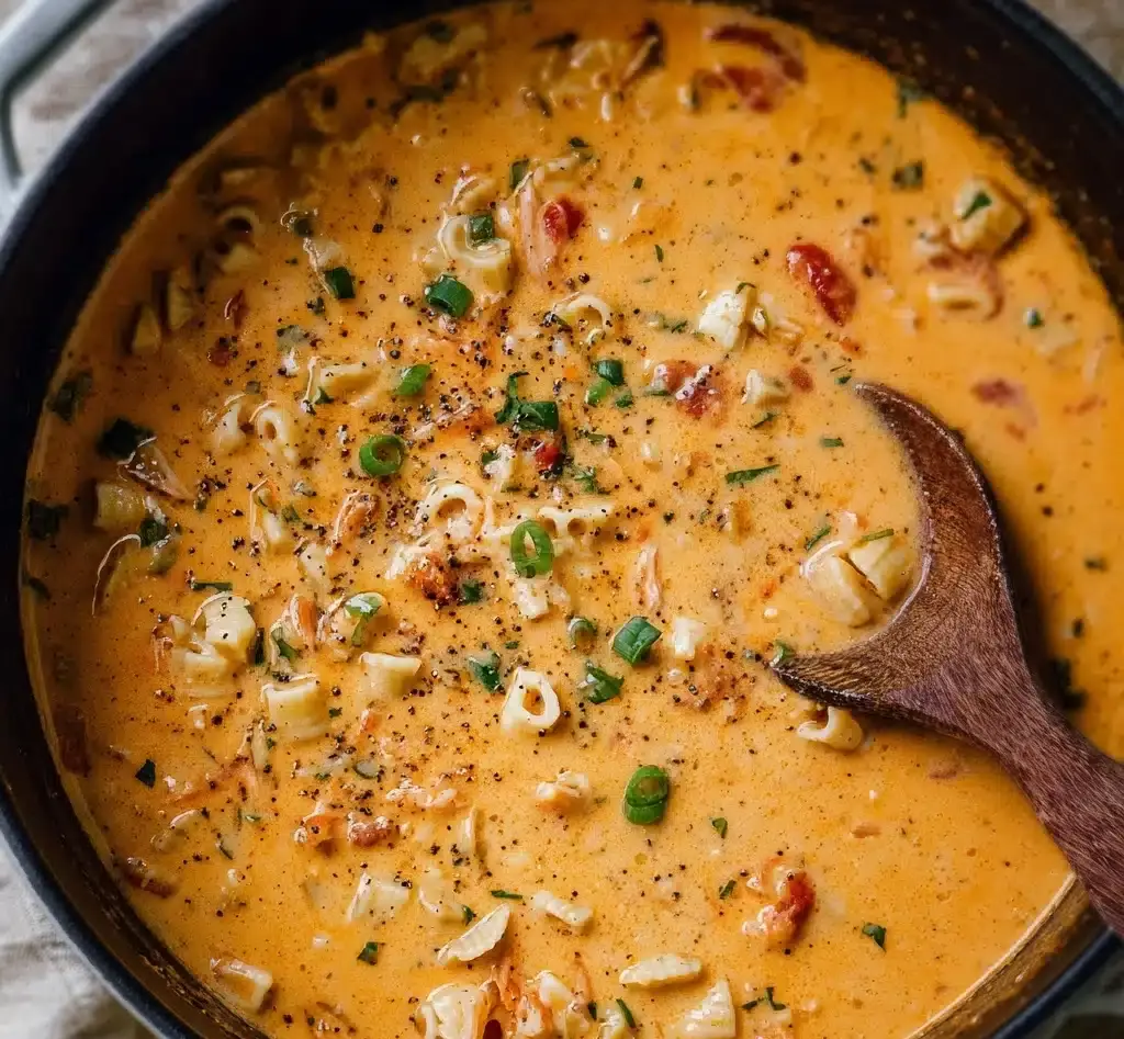 Creamy Cajun Chicken Pasta Soup Recipe