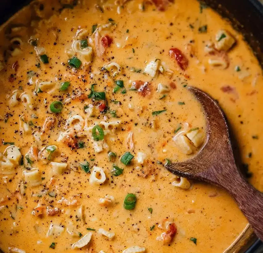 Creamy Cajun Chicken Pasta Soup Recipe