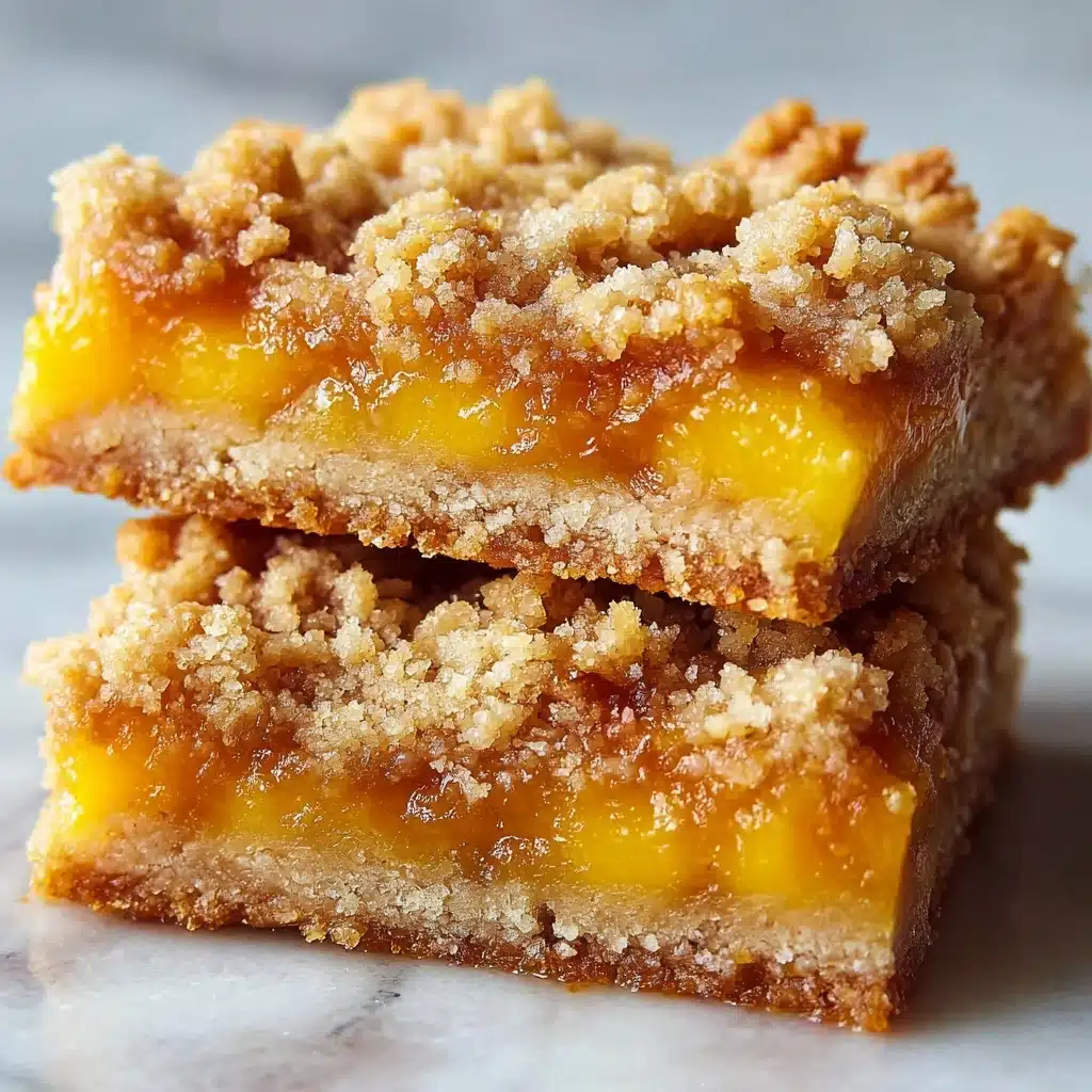 Heavenly Summer Peach Bars Recipe - Recipe Image