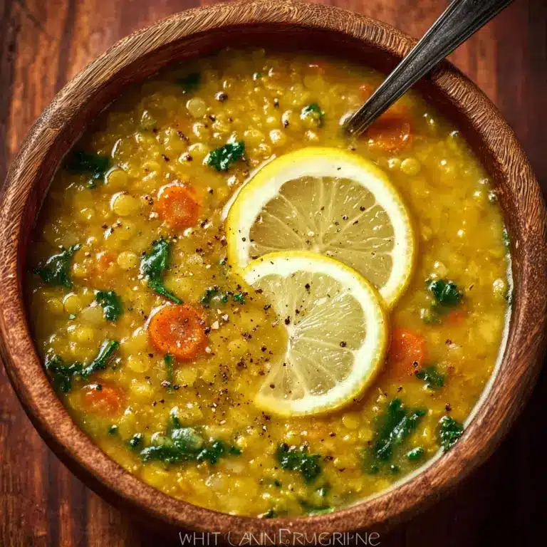 Lemon Lentil Soup Recipe