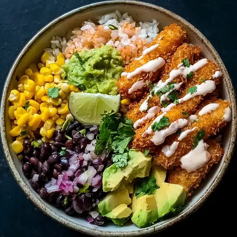 Crispy Fish Taco Bowls Recipe