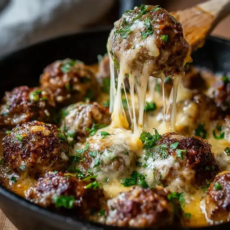 Cheesy French Onion Meatballs Recipe