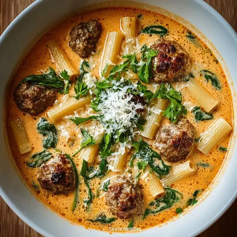 Cozy Creamy Italian Meatball Soup Recipe for Fall