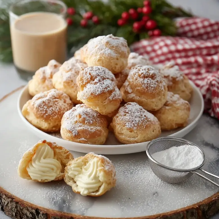 Eggnog Cream Puffs Recipe