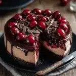 Dark Chocolate Cherry Cheesecake Recipe