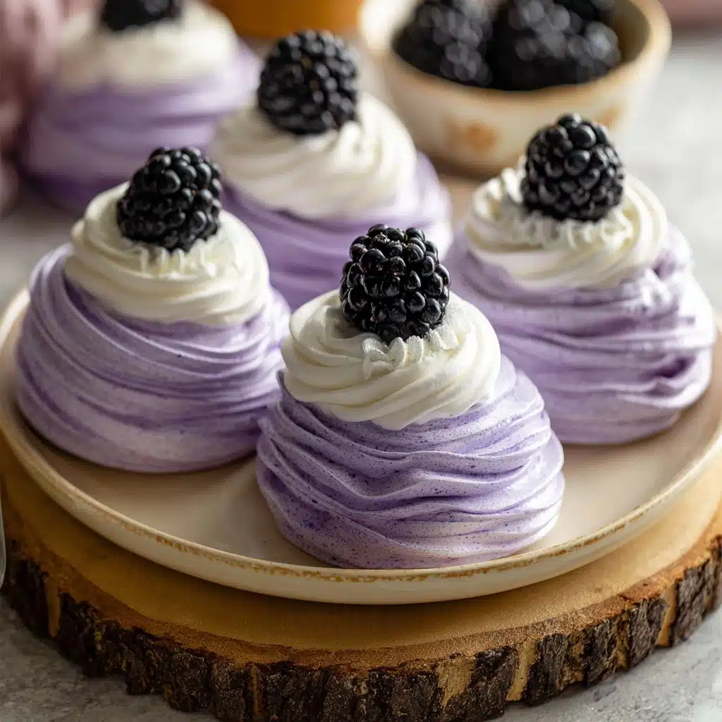 Blackberry Pavlovas Recipe - Recipe Image