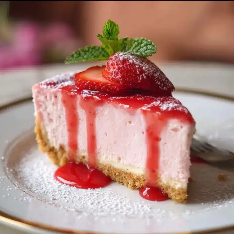 Velvet Strawberry Cheesecake – Creamy Dreamy Delight Recipe