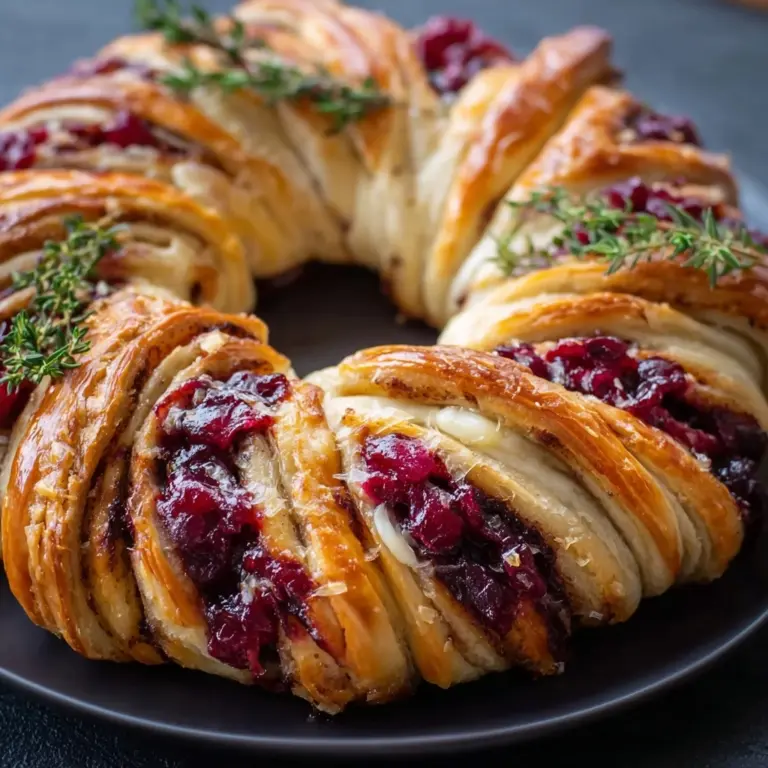 Turkey Cranberry Crescent Ring RecipeIngredients Recipe