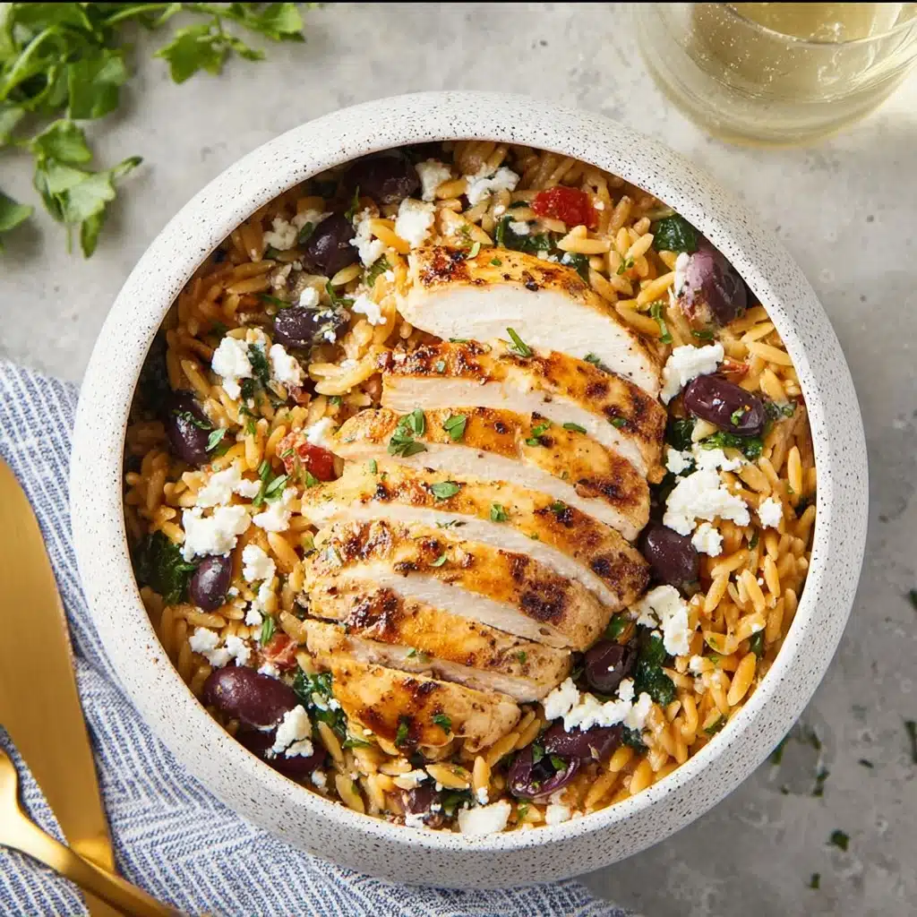 Mediterranean Chicken Recipe with Orzo Recipe - Recipe Image