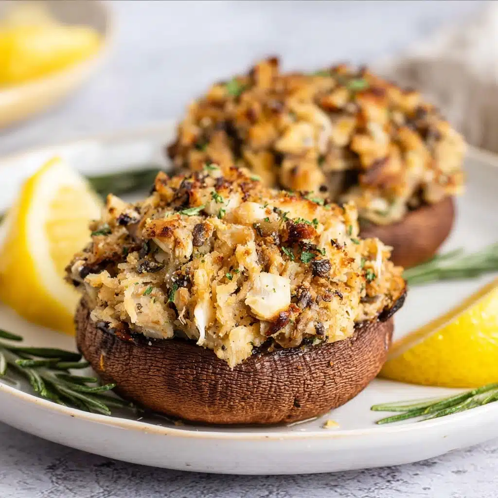 Crab-Stuffed Portobello Mushrooms Recipe - Recipe Image