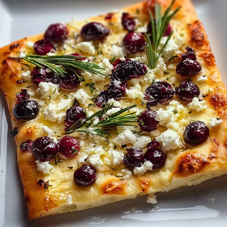Cranberry Goat Cheese Flatbread Recipe