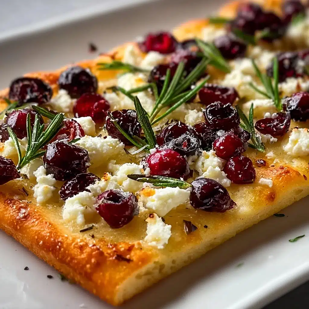 Cranberry Goat Cheese Flatbread Recipe - Recipe Image