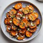 Delicious Honey Feta Sweet Potato Rounds Recipe