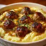 Meatball & Mashed Potato Bake Recipe