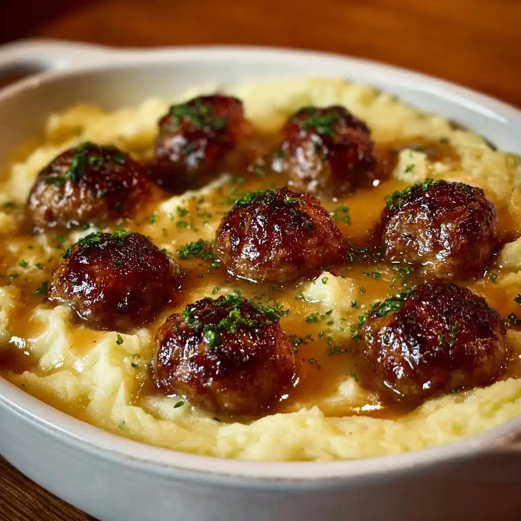 Meatball & Mashed Potato Bake Recipe - Recipe Image