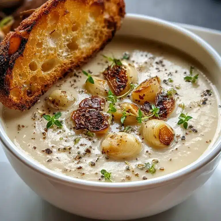 Country French Garlic Soup Recipe