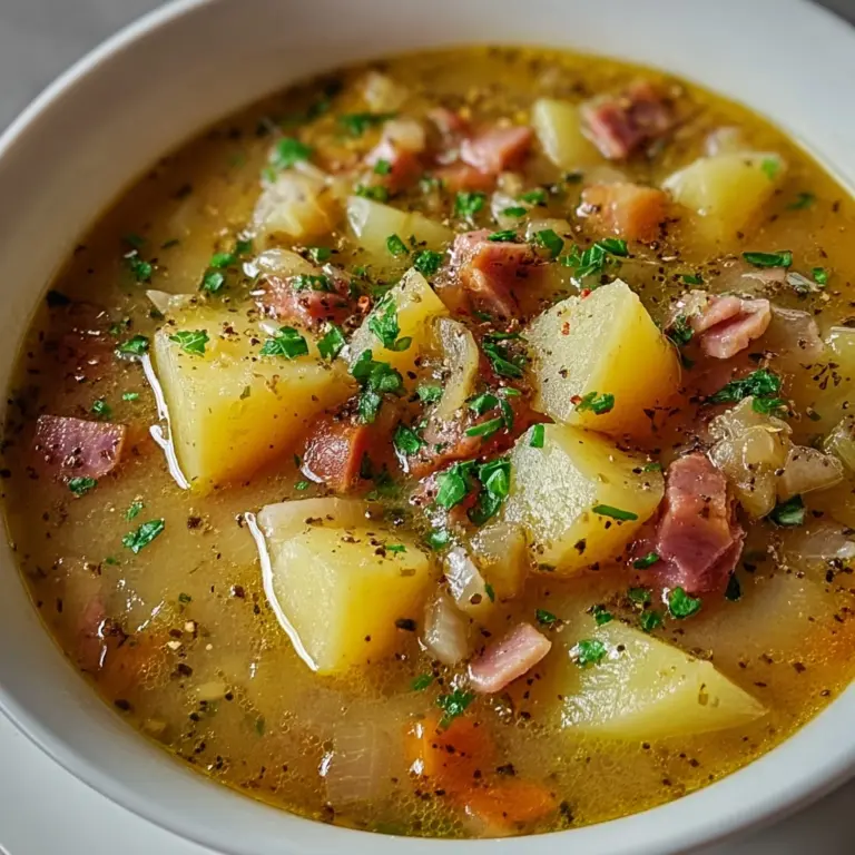 Irish Bacon Cabbage Potato Soup Recipe