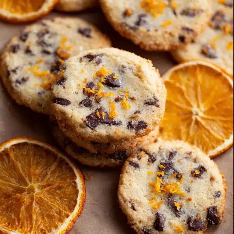 Dark Chocolate Orange Shortbread Cookies Recipe