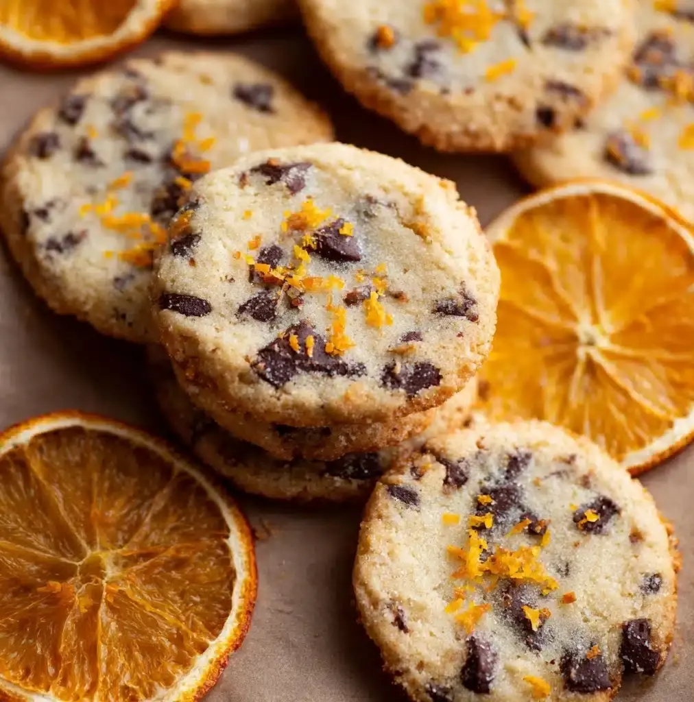 Dark Chocolate Orange Shortbread Cookies Recipe
