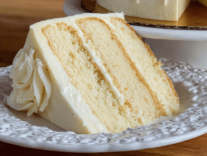 White Almond Wedding Cake Recipe