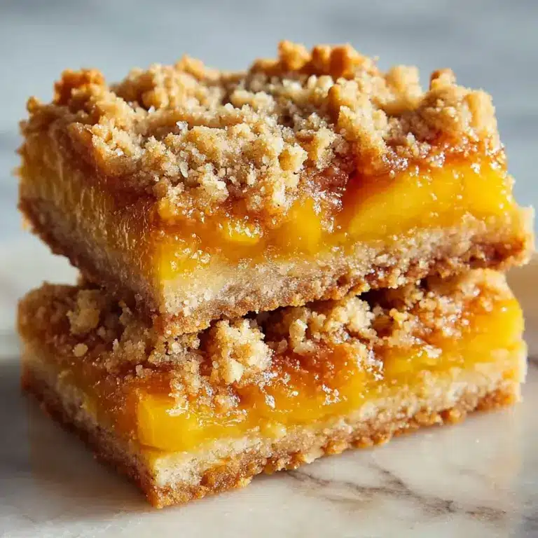 Heavenly Summer Peach Bars Recipe