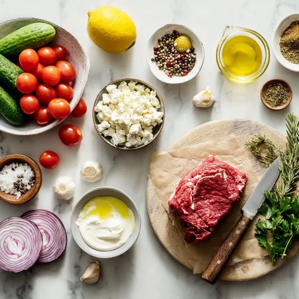 Mediterranean Steak Bowl Recipe - Recipe Image