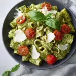 Pesto Pasta with Roasted Tomatoes Recipe