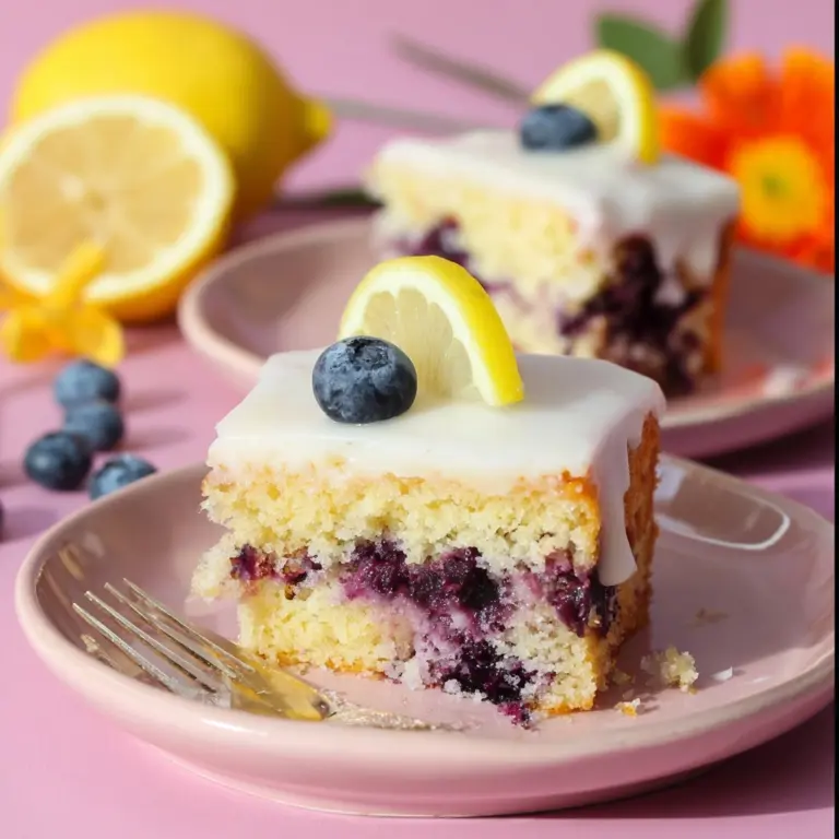 Lemon Blueberry Sheet Cake Recipe