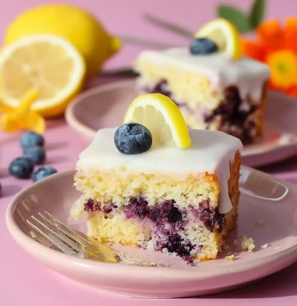 Lemon Blueberry Sheet Cake Recipe